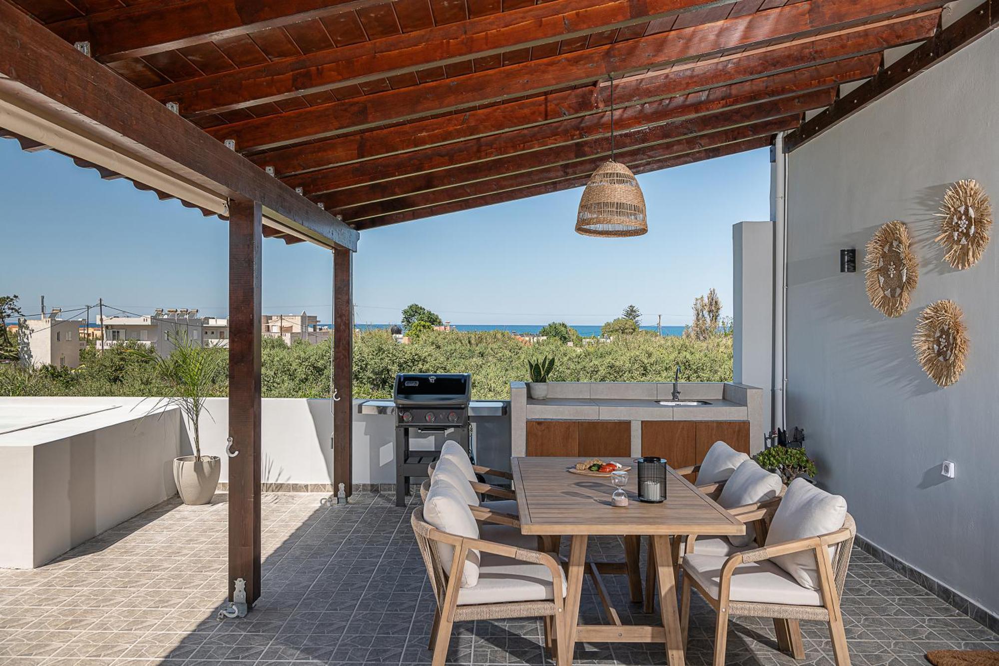 Sol Luxury Apartment - Close To The Beach With A Private Mini Pool 干尼亞 外观 照片